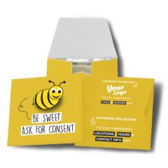 Bee Sweet Ask For Consent Condom Wallet