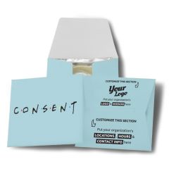 Consent Logo Condom Wallet