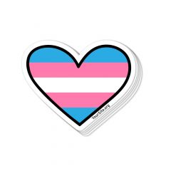 Transgender Heart Sticker