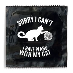 I Have Plans With My Cats Condom