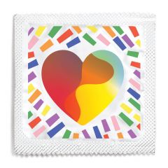 LGBT Pride Heart Condom