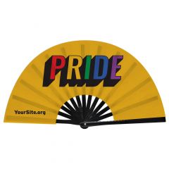 Retro Gay Pride Snap Fan