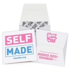 Self Made Transgender Awareness Condom Wallet - White