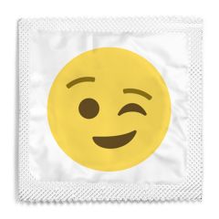 Wink Emoji Condom