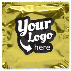 Custom Foil Condoms-Gold