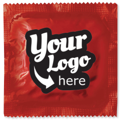 Custom Foil Condoms-Red