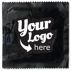 Custom Foil Condoms-Black